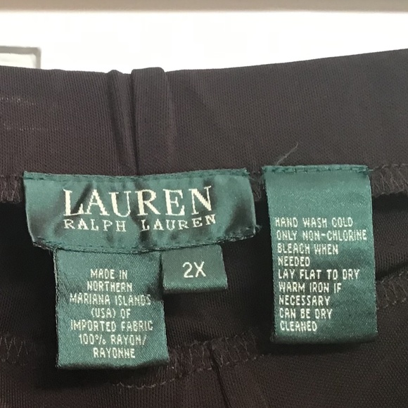 Ralph Lauren Brown Pants Women 2X - Picture 3 of 3